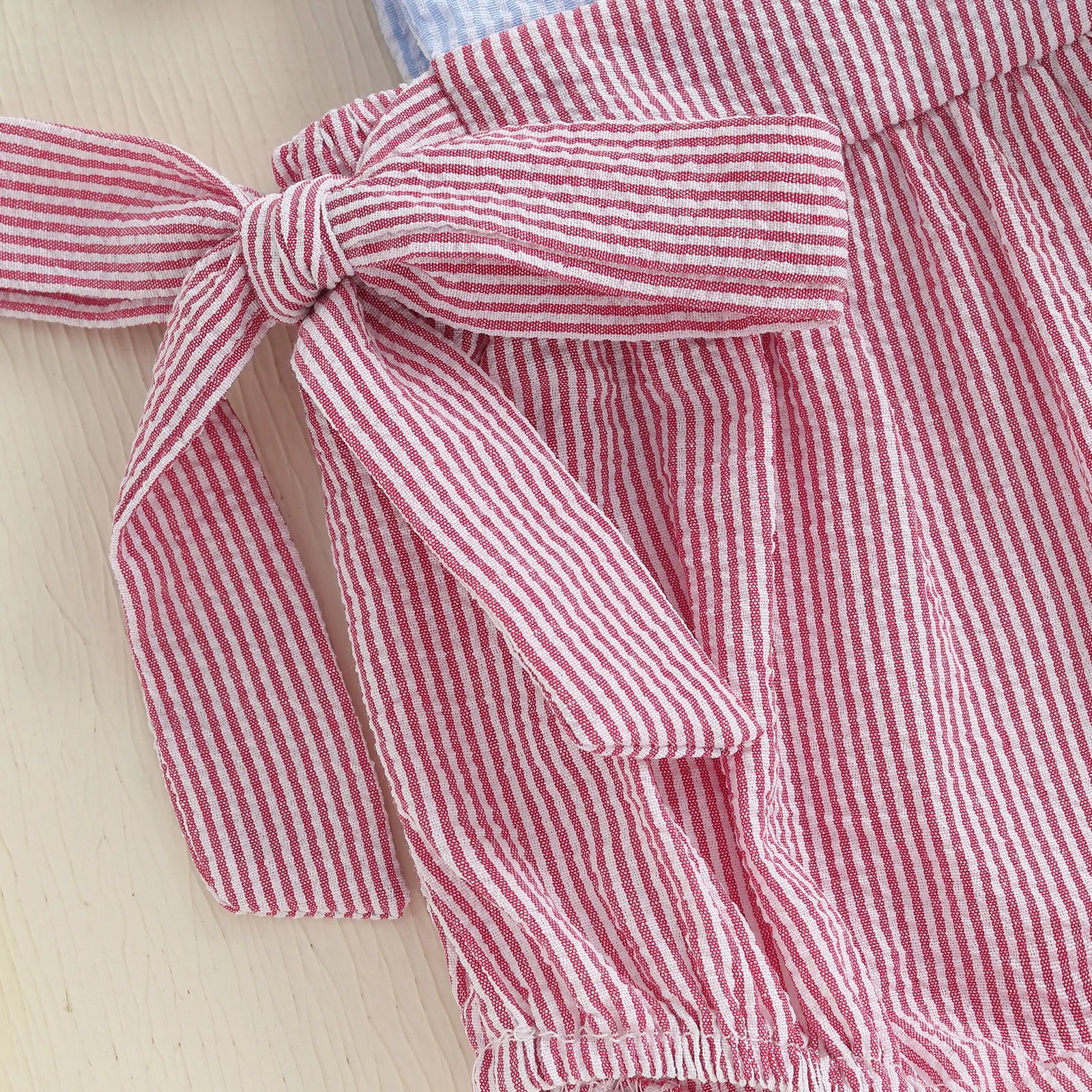 USA Striped Bowtie Romper