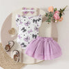 PURPLE BOWTIES Skirt Outfit
