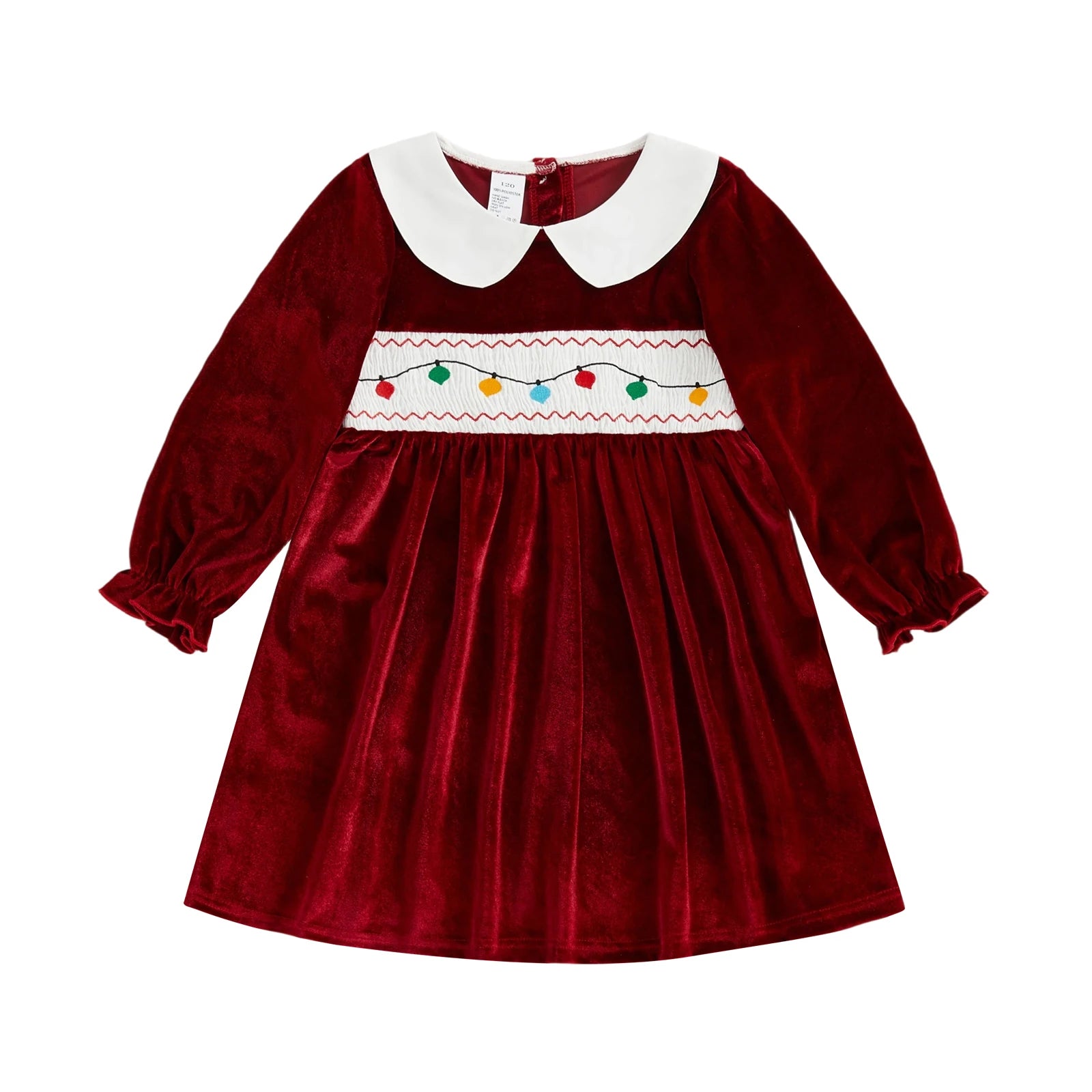 CHRISTMAS LIGHTS Velvet Dress