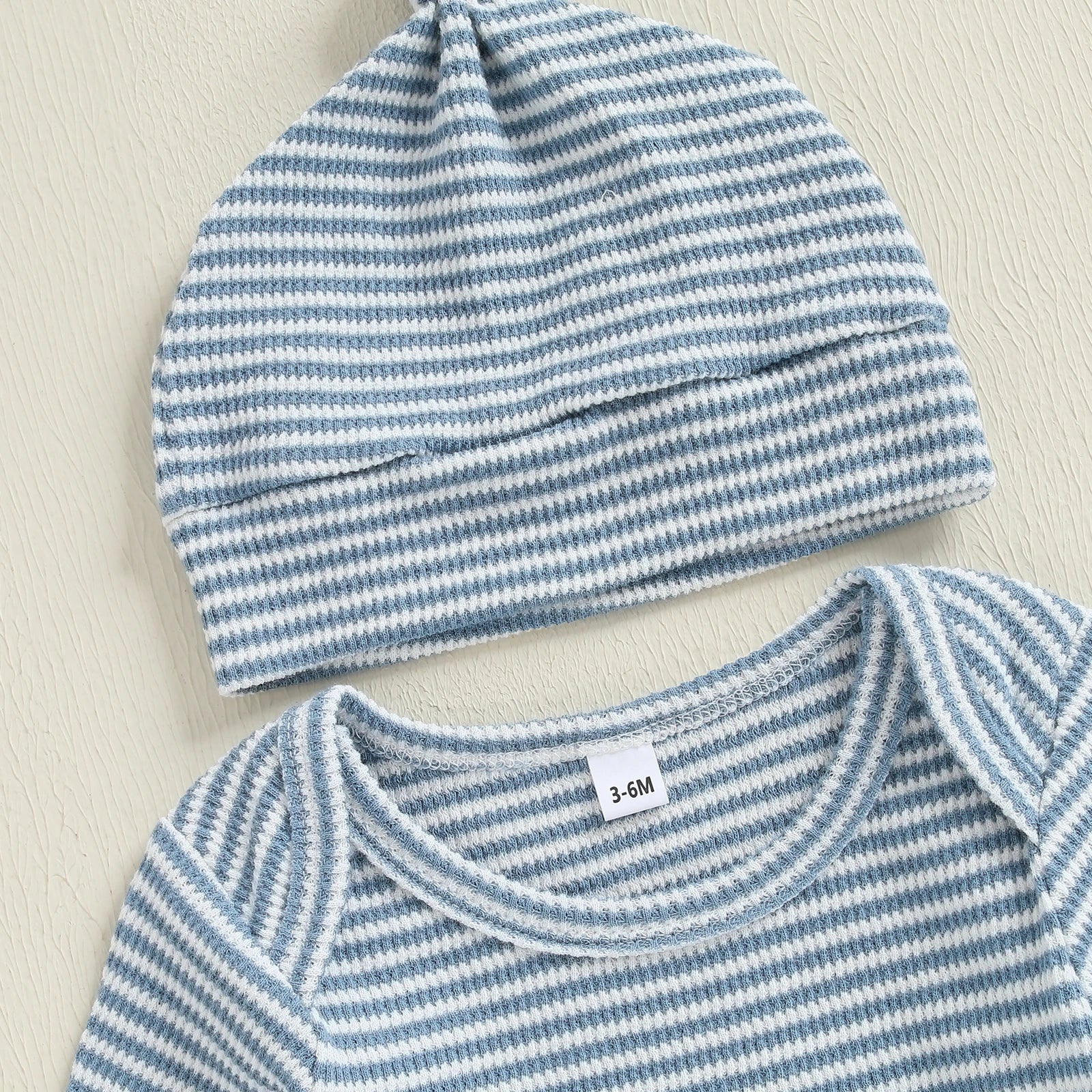 LOGAN Striped Jumpsuit with Beanie