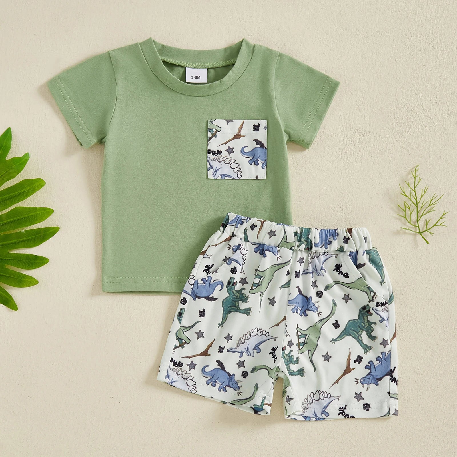 DINOSAURS Pocket Summer Outfit