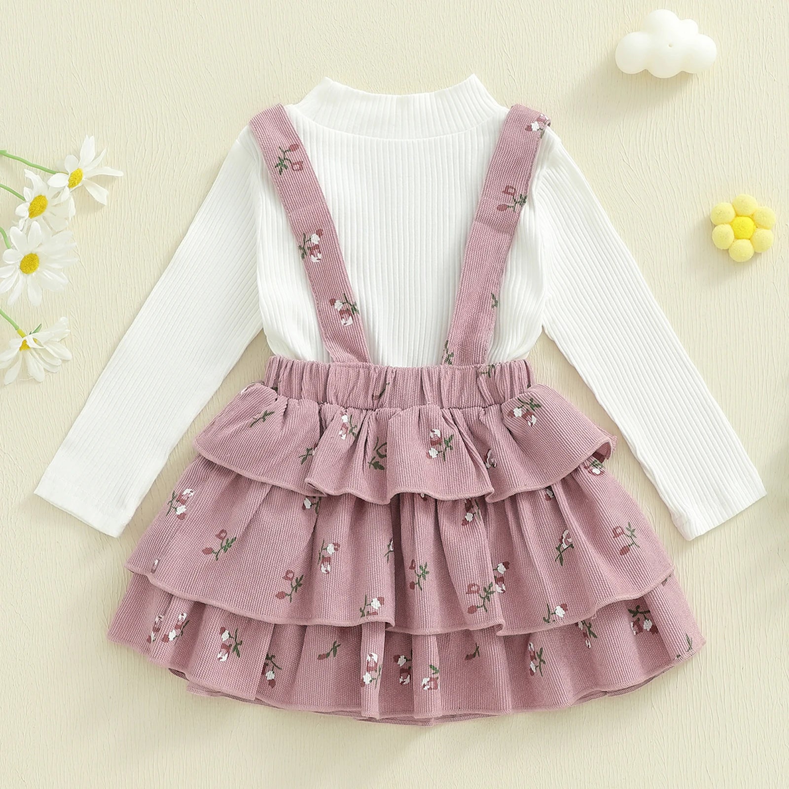 OPHELIA Corduroy Overall Dress Outfit