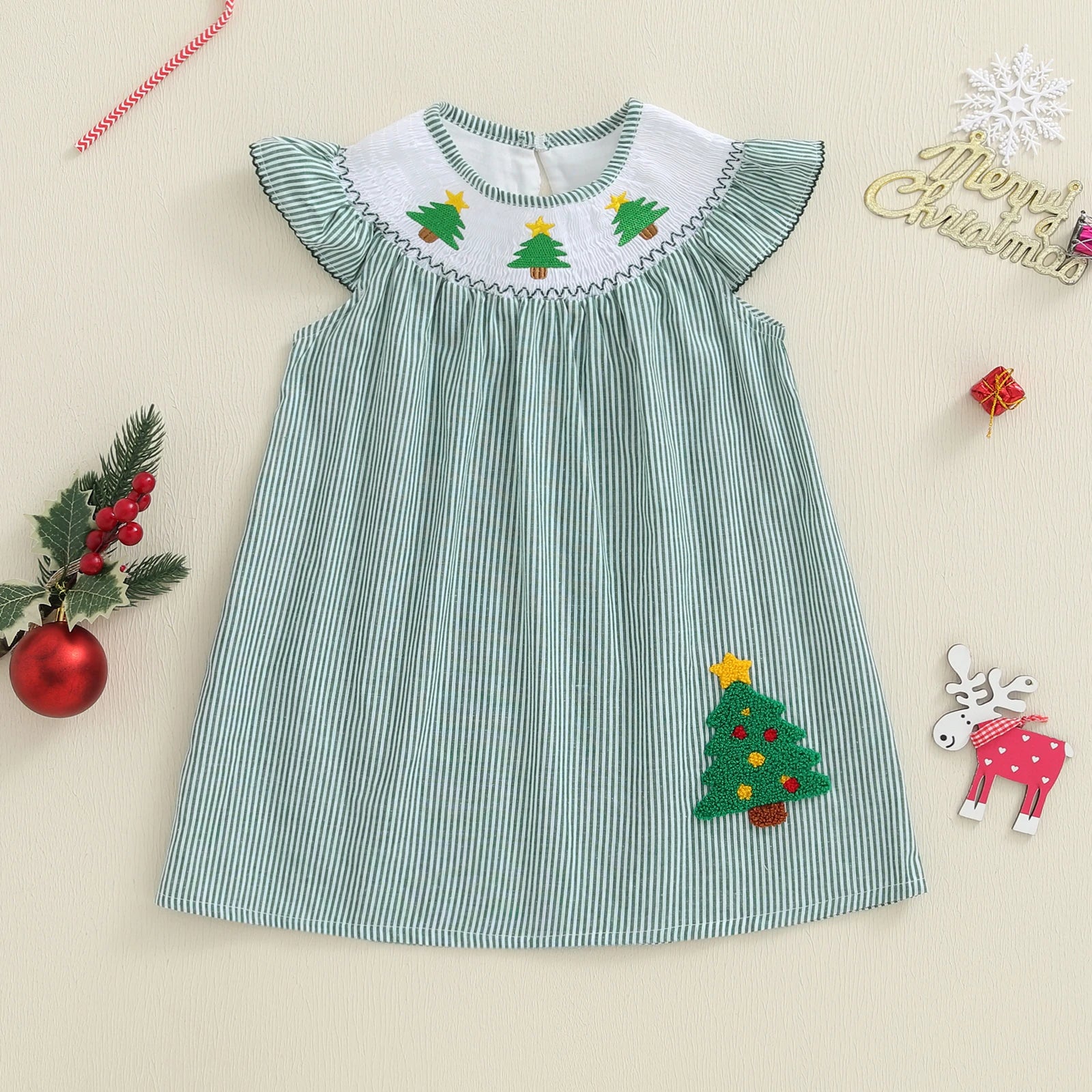 CHRISTMAS TREE Collar Dress