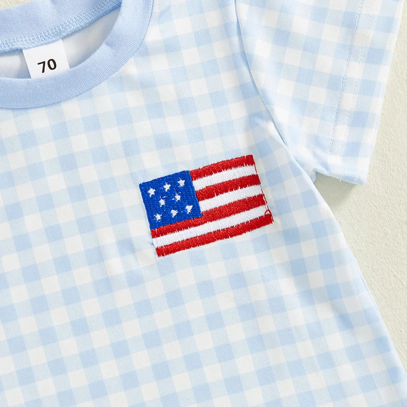 AMERICA Checkered Outfit