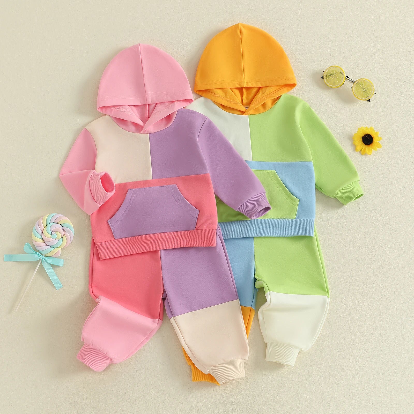 COLOR BLOCK Hoody Outfit