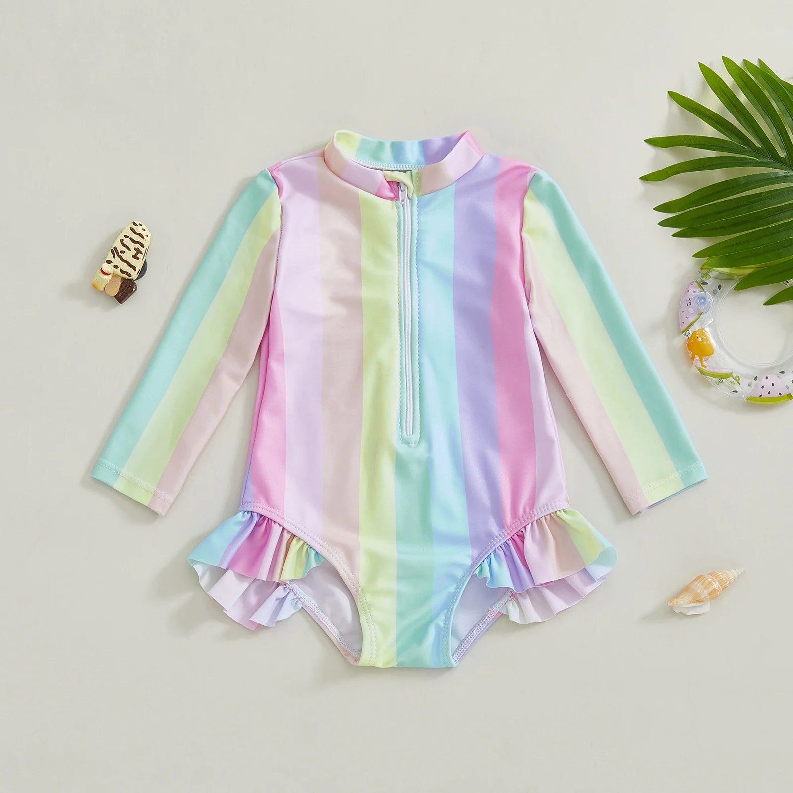 RAINBOW Striped Swimsuit