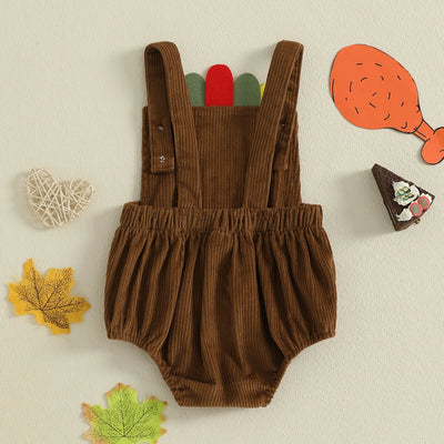 LITTLE TURKEY Corduroy Romper