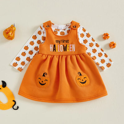 MY FIRST HALLOWEEN Happy Pumpkins Dress Outfit