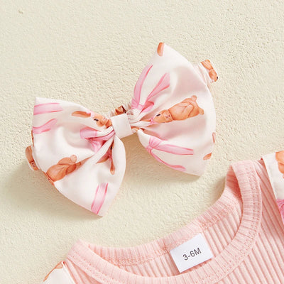 BUNNIES & BOWS Ruffle Romper