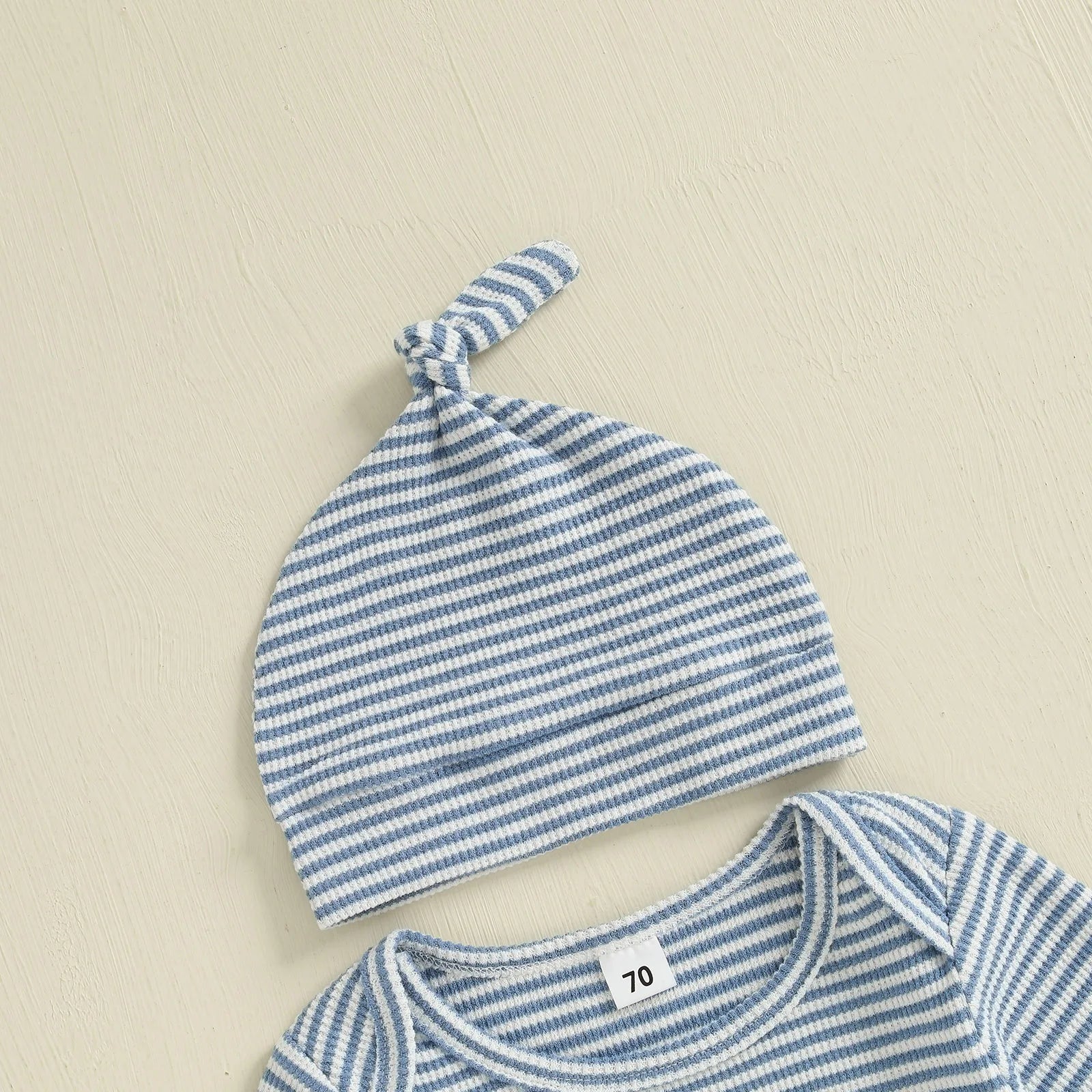 LITTLE BRO Striped Jumpsuit with Beanie