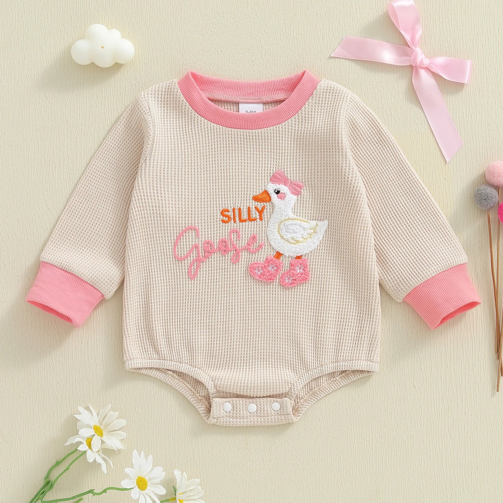 SILLY GOOSE Long-Sleeve Onesie