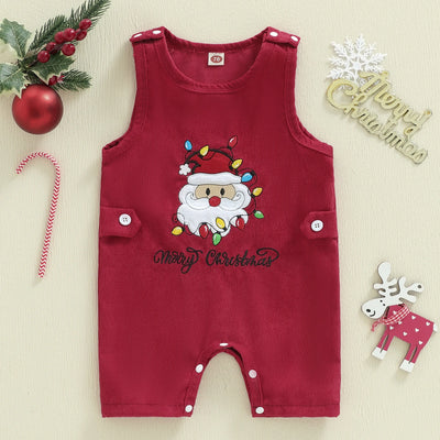 MERRY CHRISTMAS Corduroy Romper