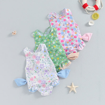 OLIVIA Floral Bowtie Swimsuit