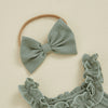 FLOWERS Ruffle Waffle Knit Outfit