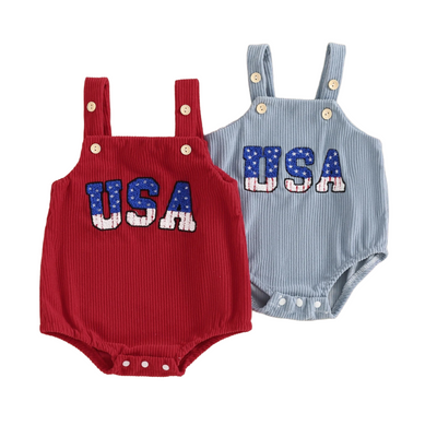 USA Corduroy Romper