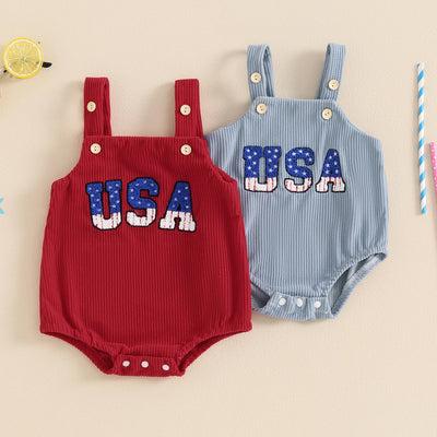 USA Corduroy Romper