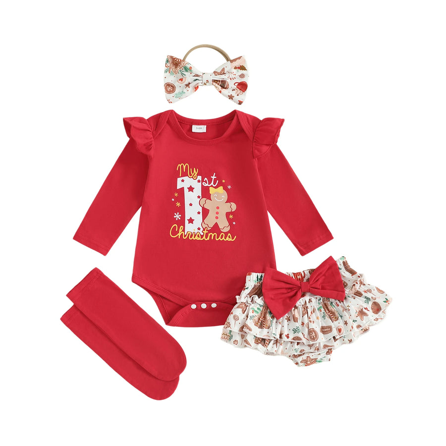MY 1ST CHRISTMAS Gingerbread Outfit