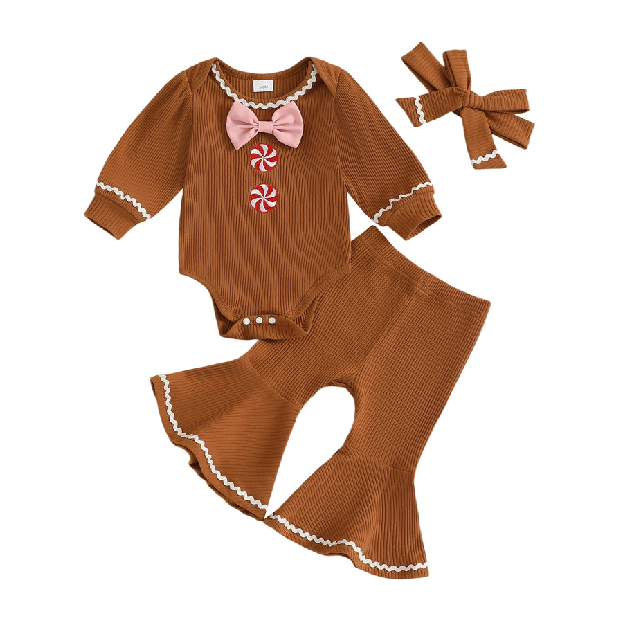 GINGERBREAD GIRL Bellbottoms Outfit