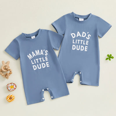 MAMA'S/DAD'S LITTLE DUDE Summer Jumpsuit