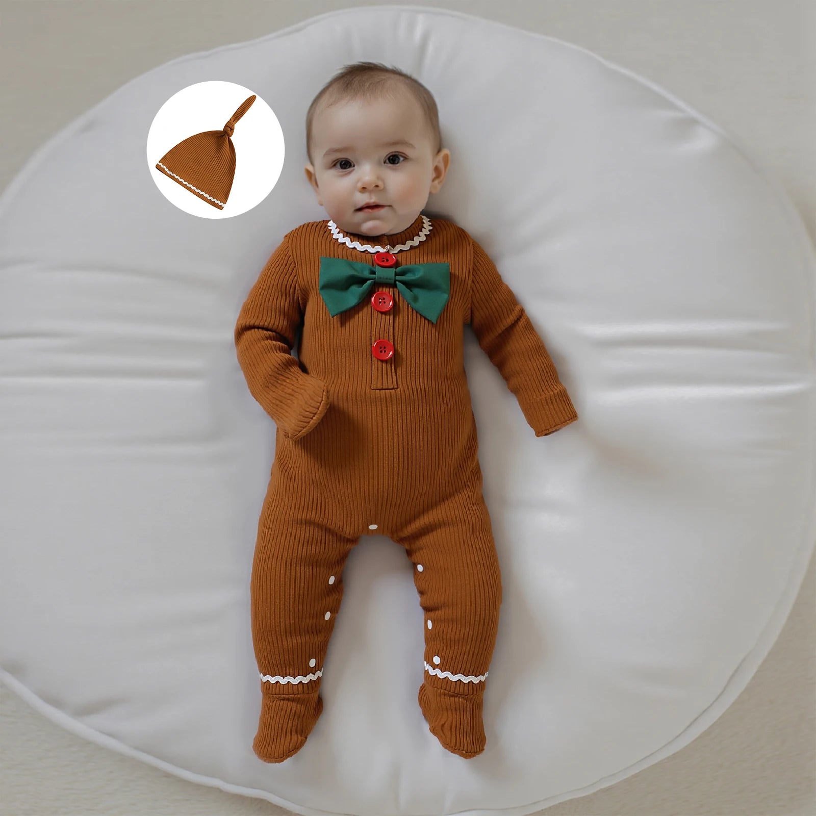 GINGERBREAD MAN Bowtie Jumpsuit