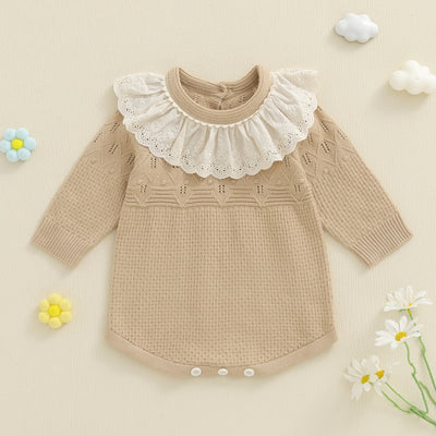 MARCIE Knitted Collar Romper
