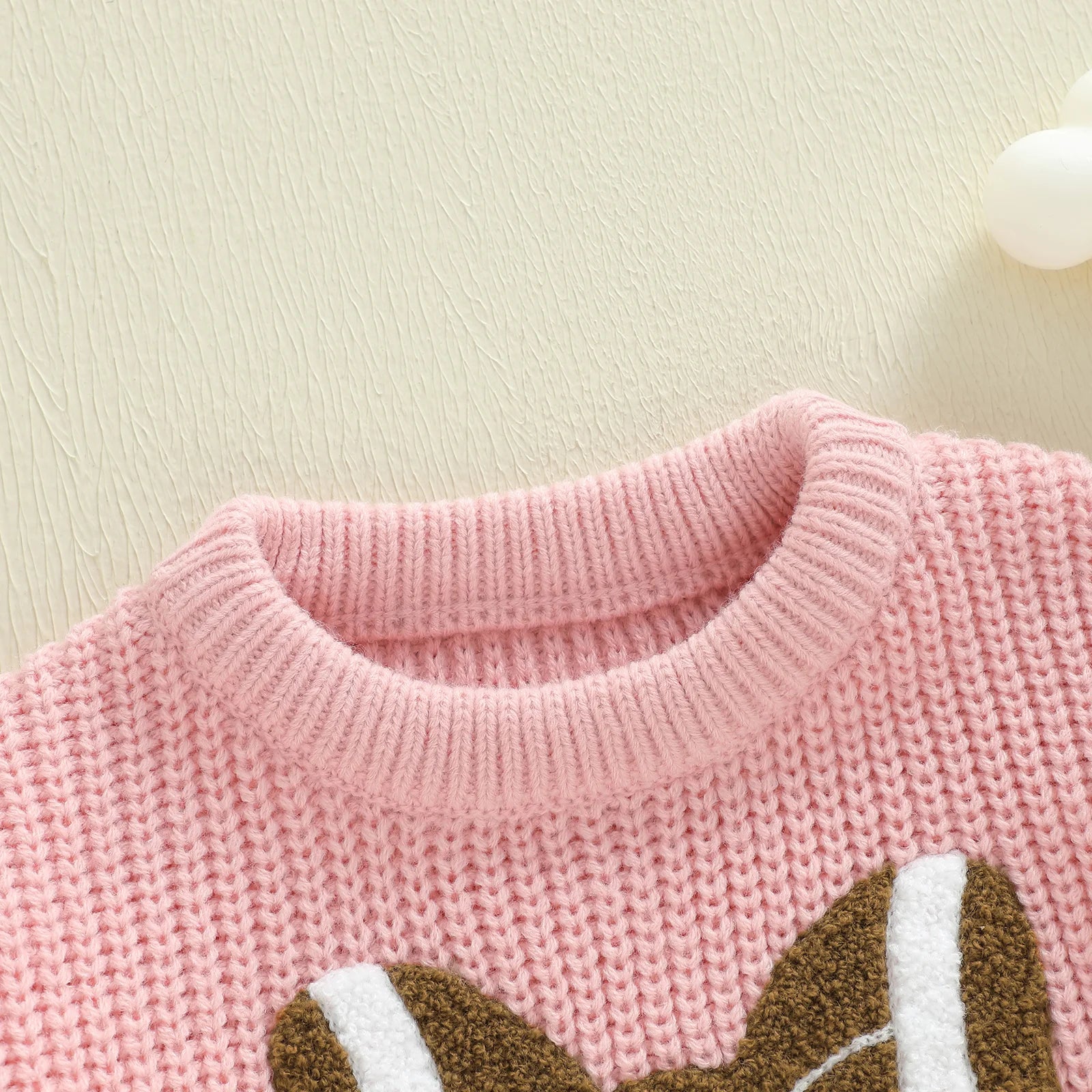 FOOTBALL BOW Knitted Sweater