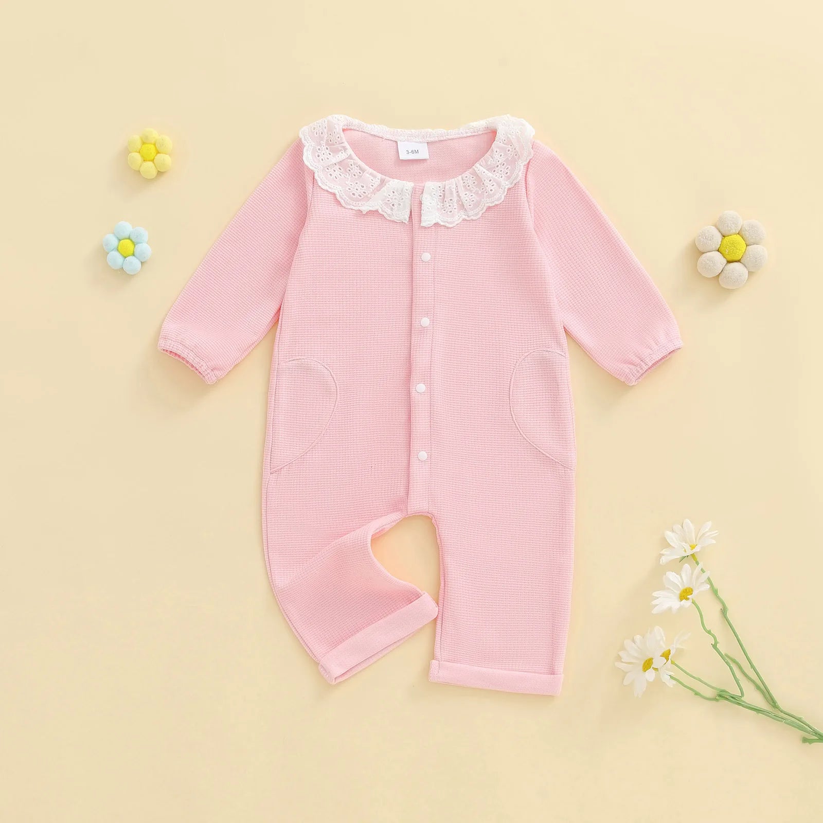 LINNEA Crochet Collar Jumpsuit