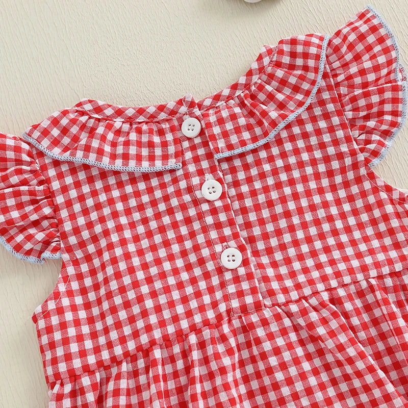 I LOVE USA Ruffle Romper