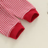 SANTA Striped Red Outfit
