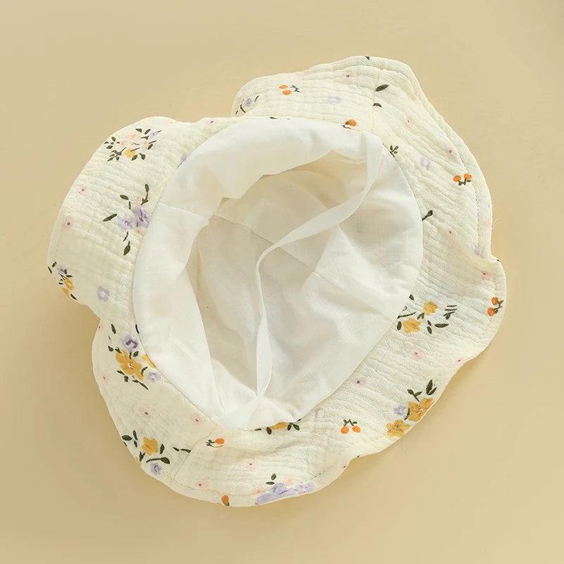 MARA Floral Romper with Sun Hat