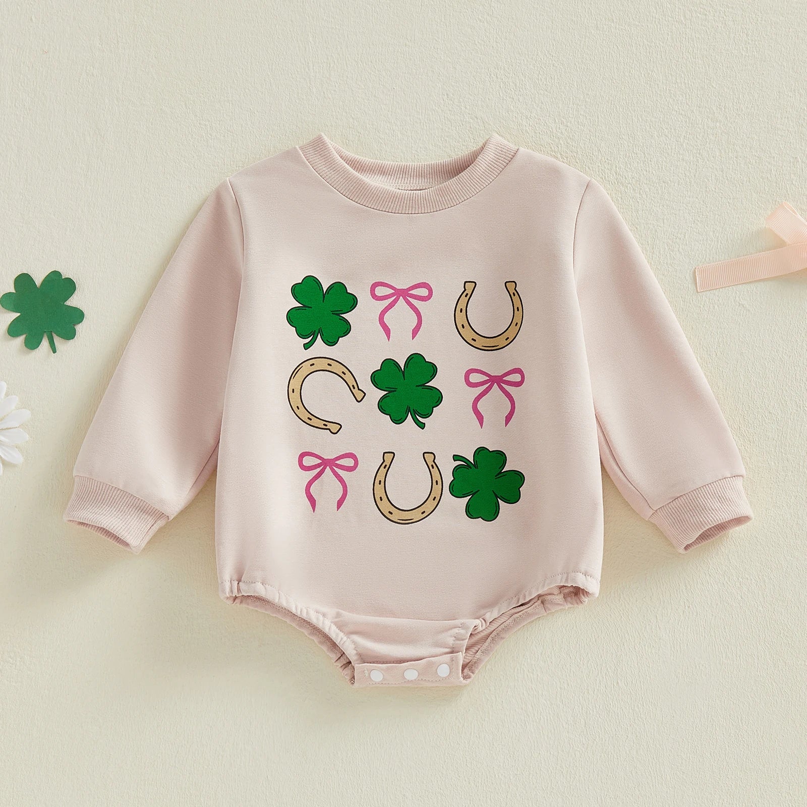 TIC TAC CLOVER Long-Sleeve Romper
