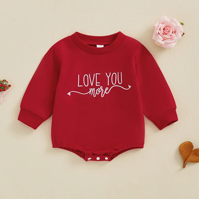 LOVE YOU MORE Long-Sleeve Onesie