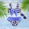 LEOPARD Purple Bowtie Bikini