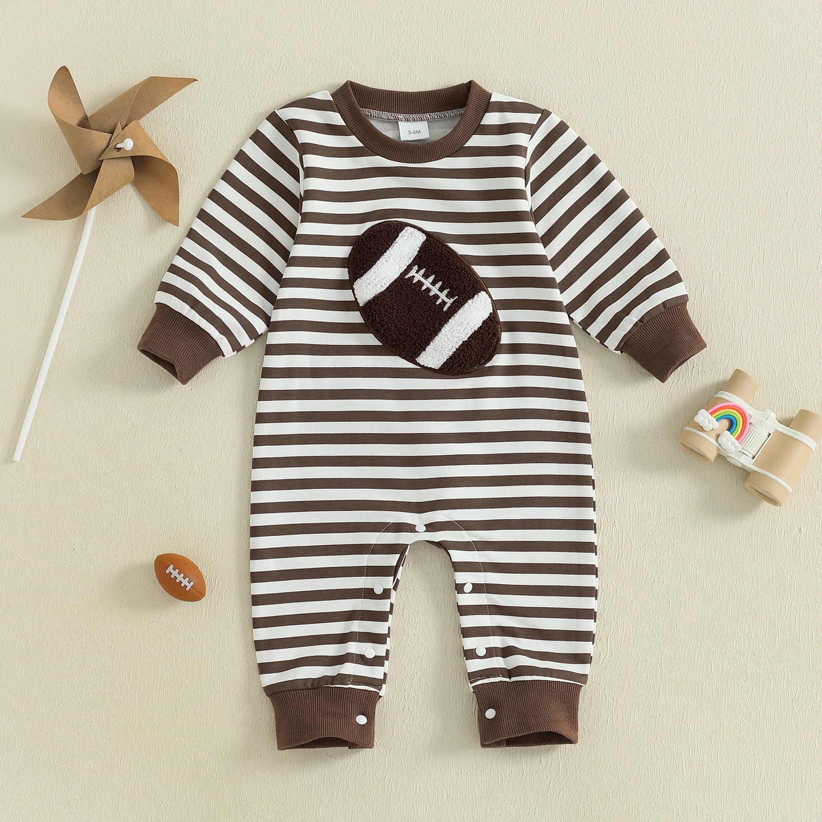 FOOTBALL Striped Jumpsuit