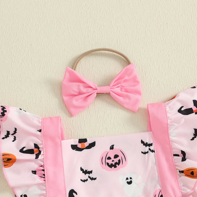 HAPPY LITTLE PUMPKIN Bowtie Romper