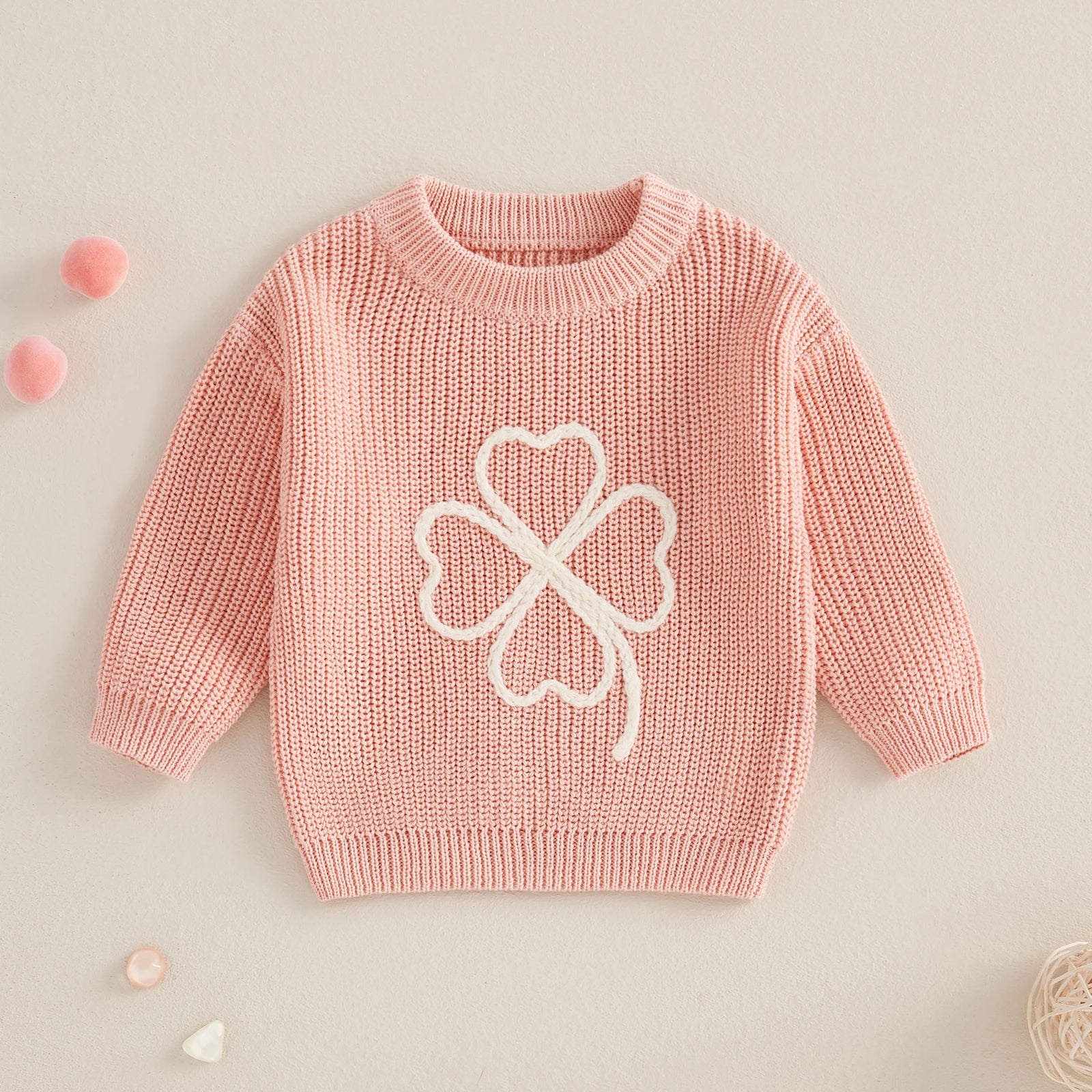 LUCKY CLOVER Knitted Sweater