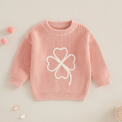 LUCKY CLOVER Knitted Sweater