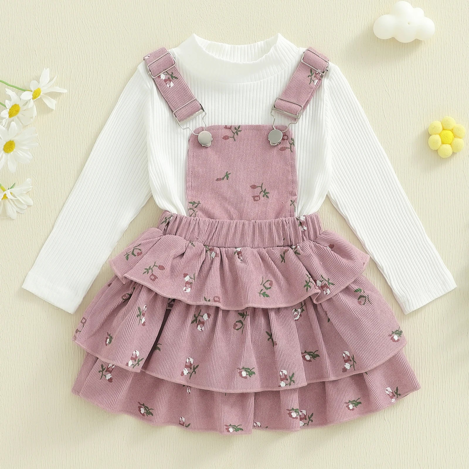 OPHELIA Corduroy Overall Dress Outfit