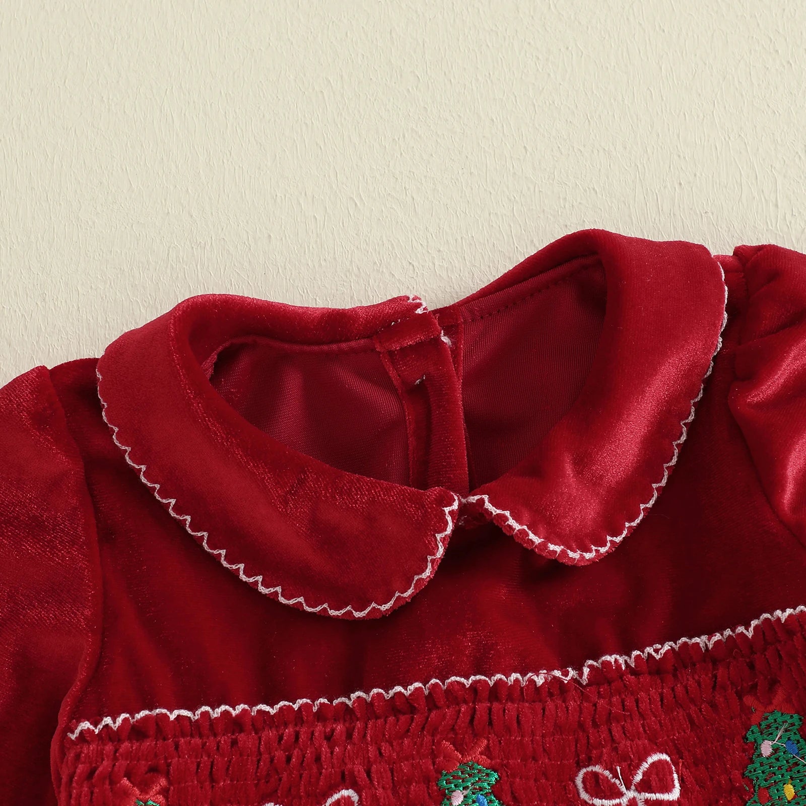 JOYFUL Red Velvet Dress