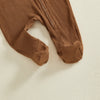 SLEEPY HEAD Ribbed Footed Jumpsuit