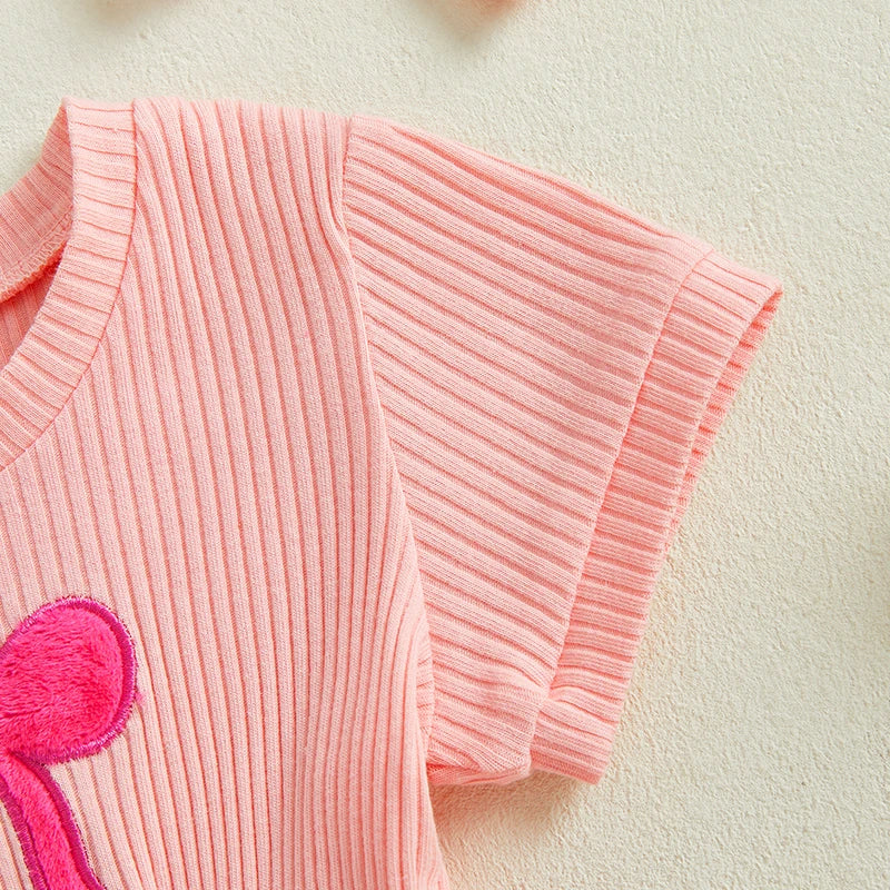 DOLLY Ribbed Romper with Headband