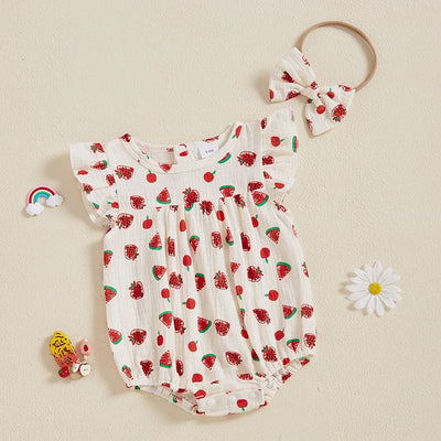 RED FRUITS Romper