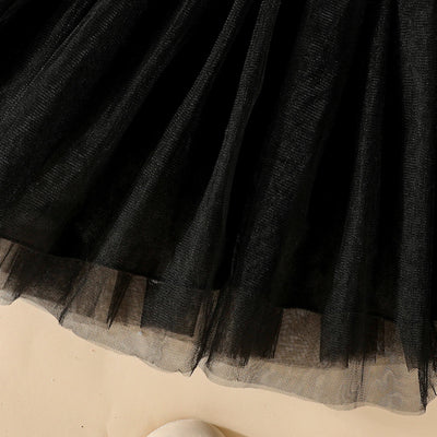 SPOOKY Black Tulle Dress
