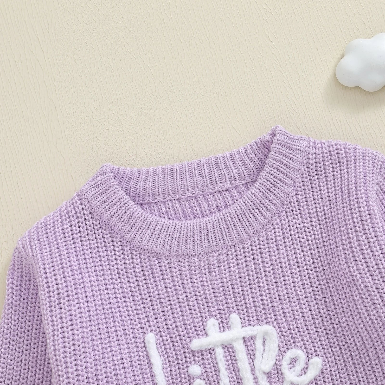 LITTLE SISTER Knitted Ruffle Romper