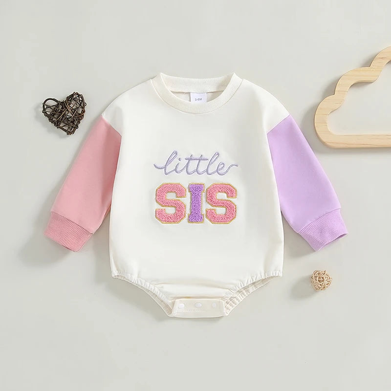 LITTLE SIS/BRO Long-Sleeve Onesie