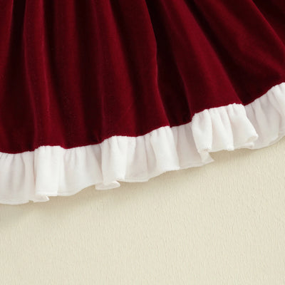 AUDRIA Velvet Collar Dress