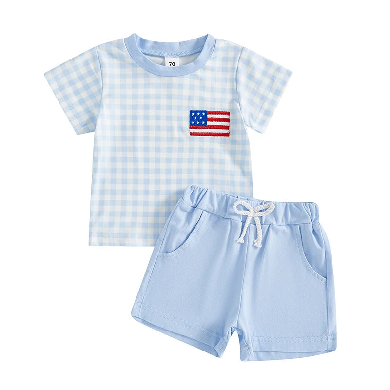 AMERICA Checkered Outfit