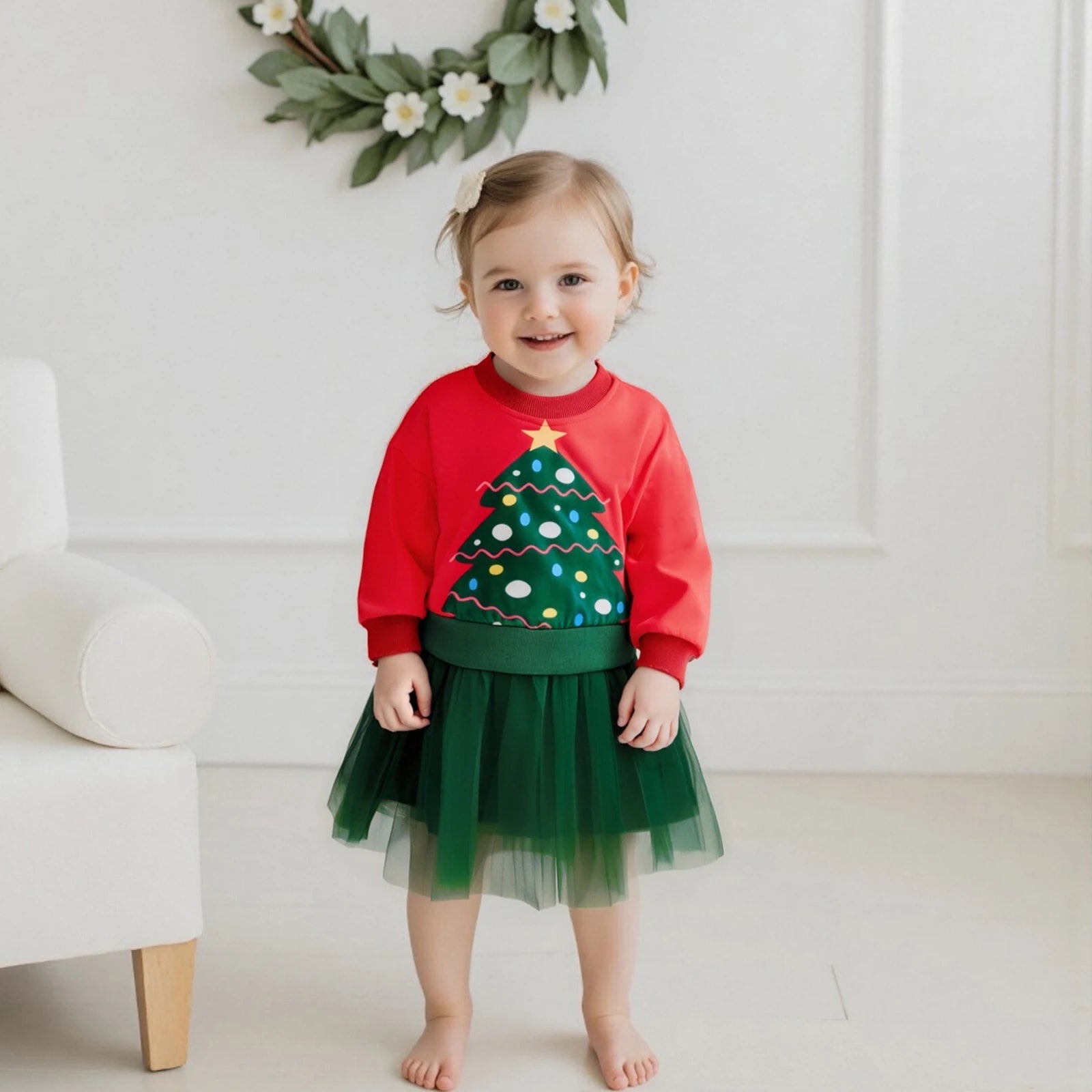 CHRISTMAS TREE Tulle Dress