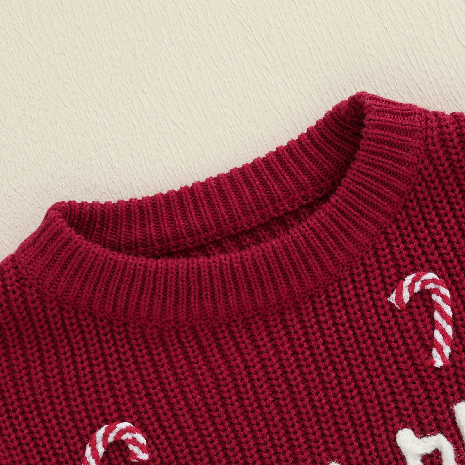 MERRY Candy Cane Knitted Sweater