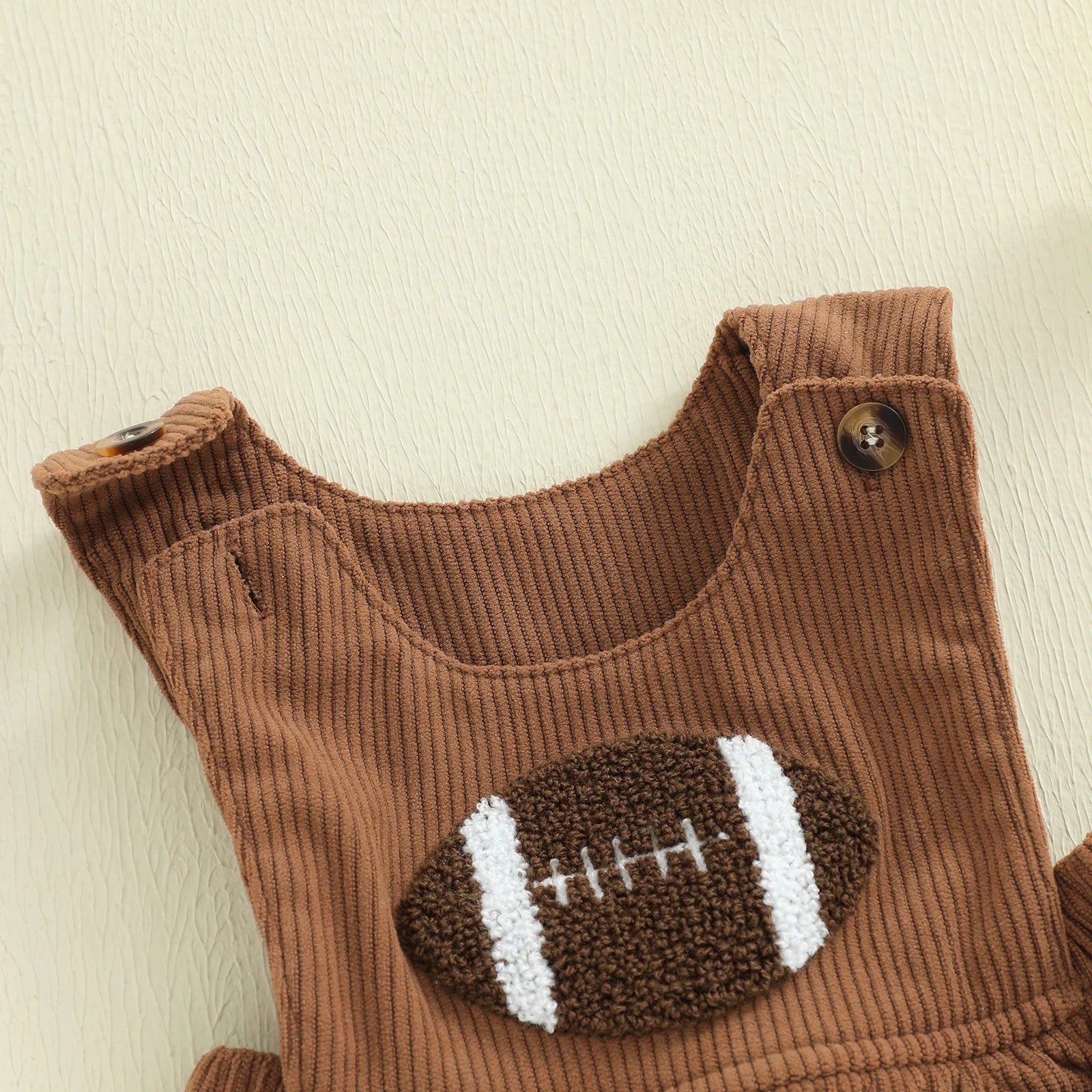 FOOTBALL Corduroy Pocket Romper
